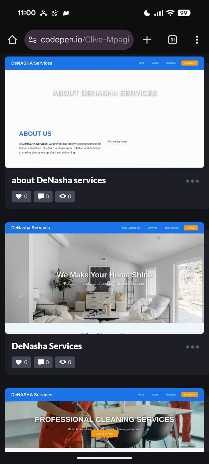 Restaurant website project